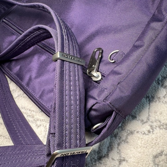 Travelon Deep Purple crossbody  Bag - Picture 12 of 13